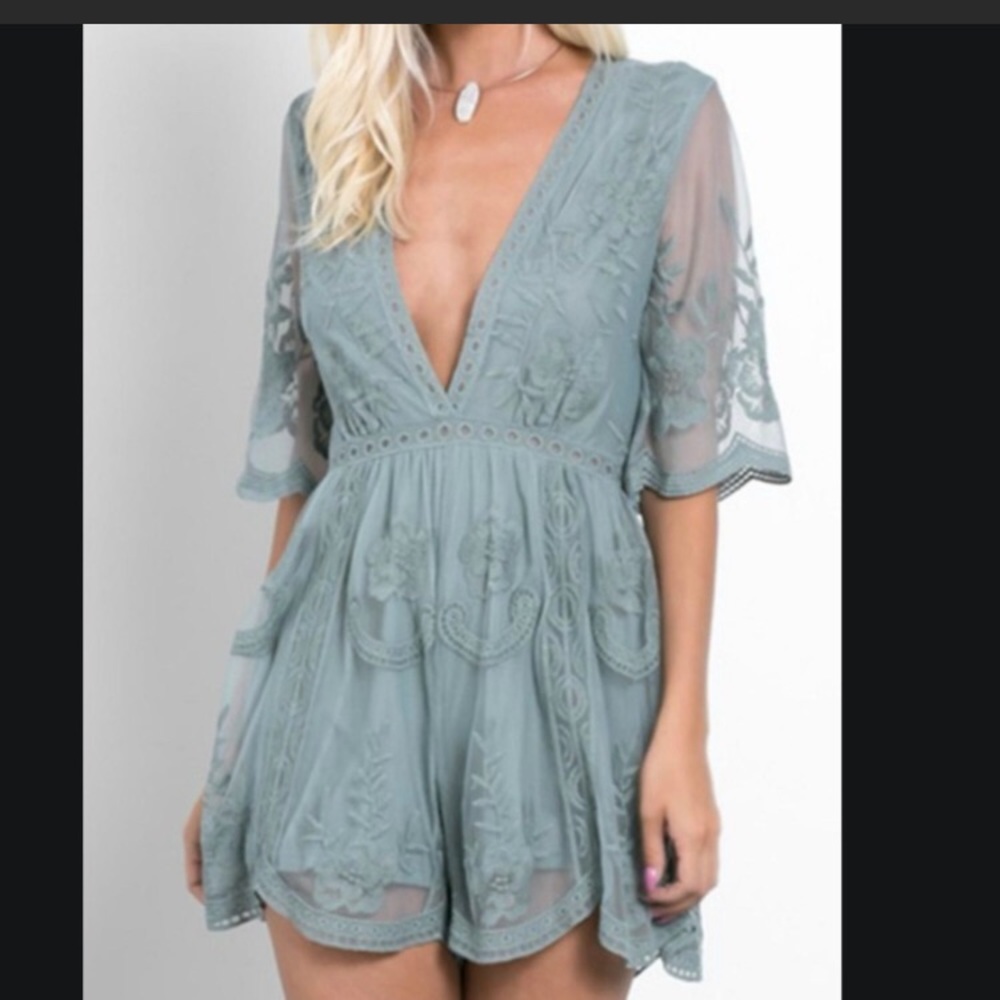 Boho Lace Romper